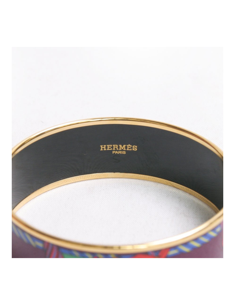 Bracelet HERMES "quadrille" doré