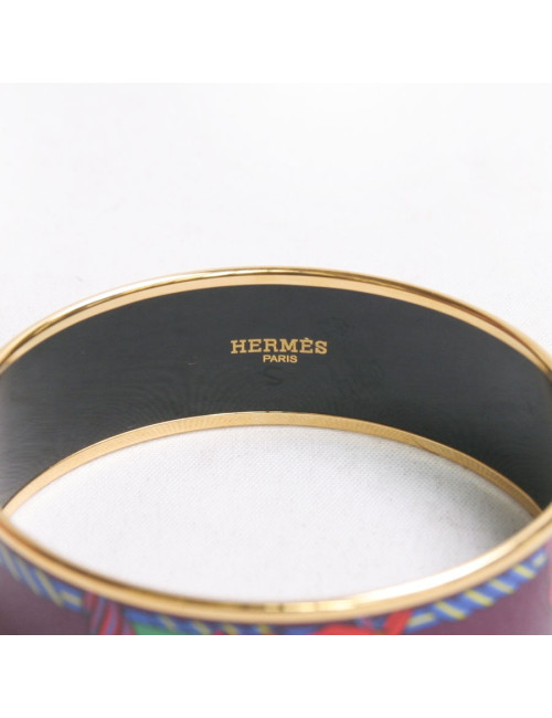 Bracelet HERMES "quadrille" doré