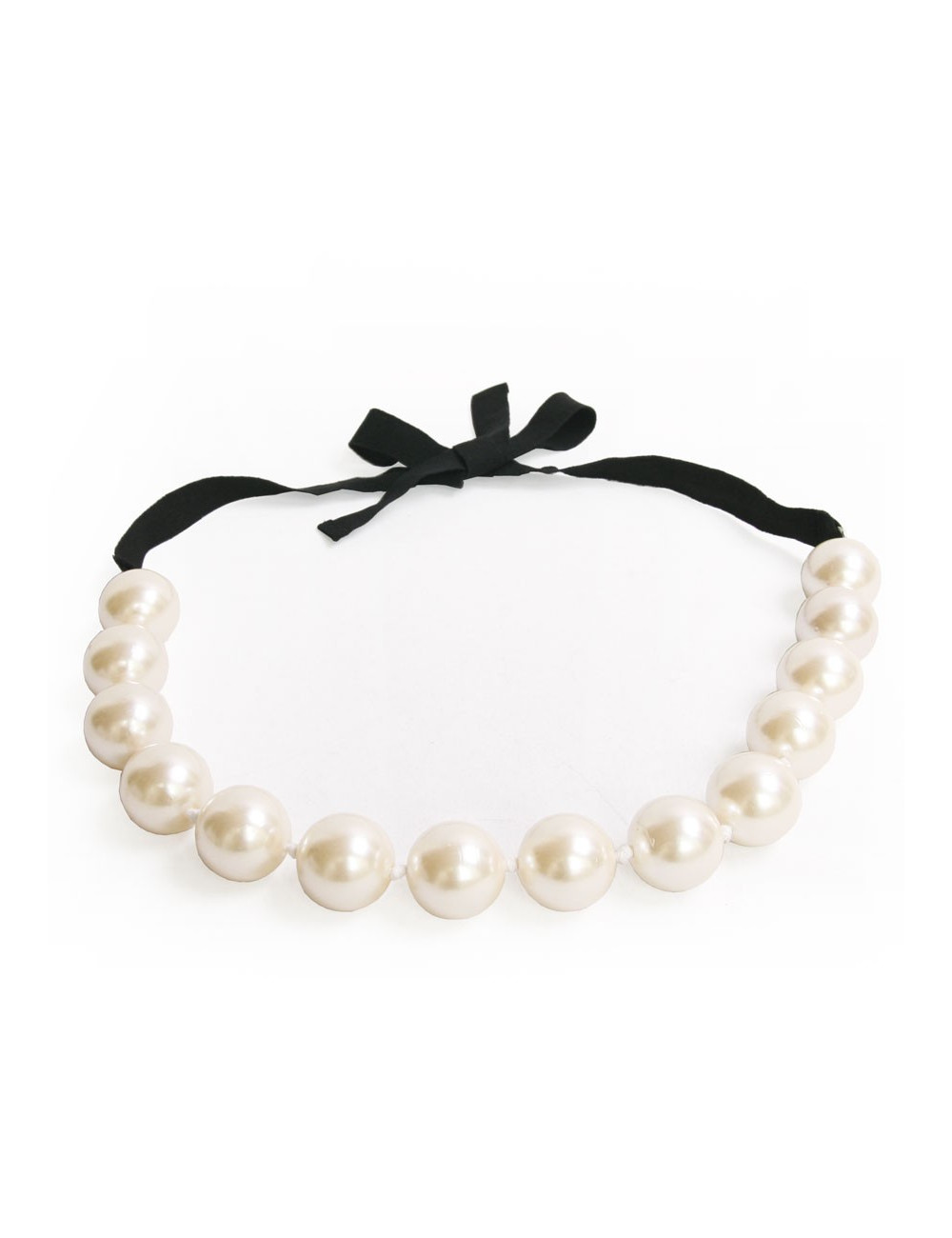 Sautoir grosses perles nacrées autres marques