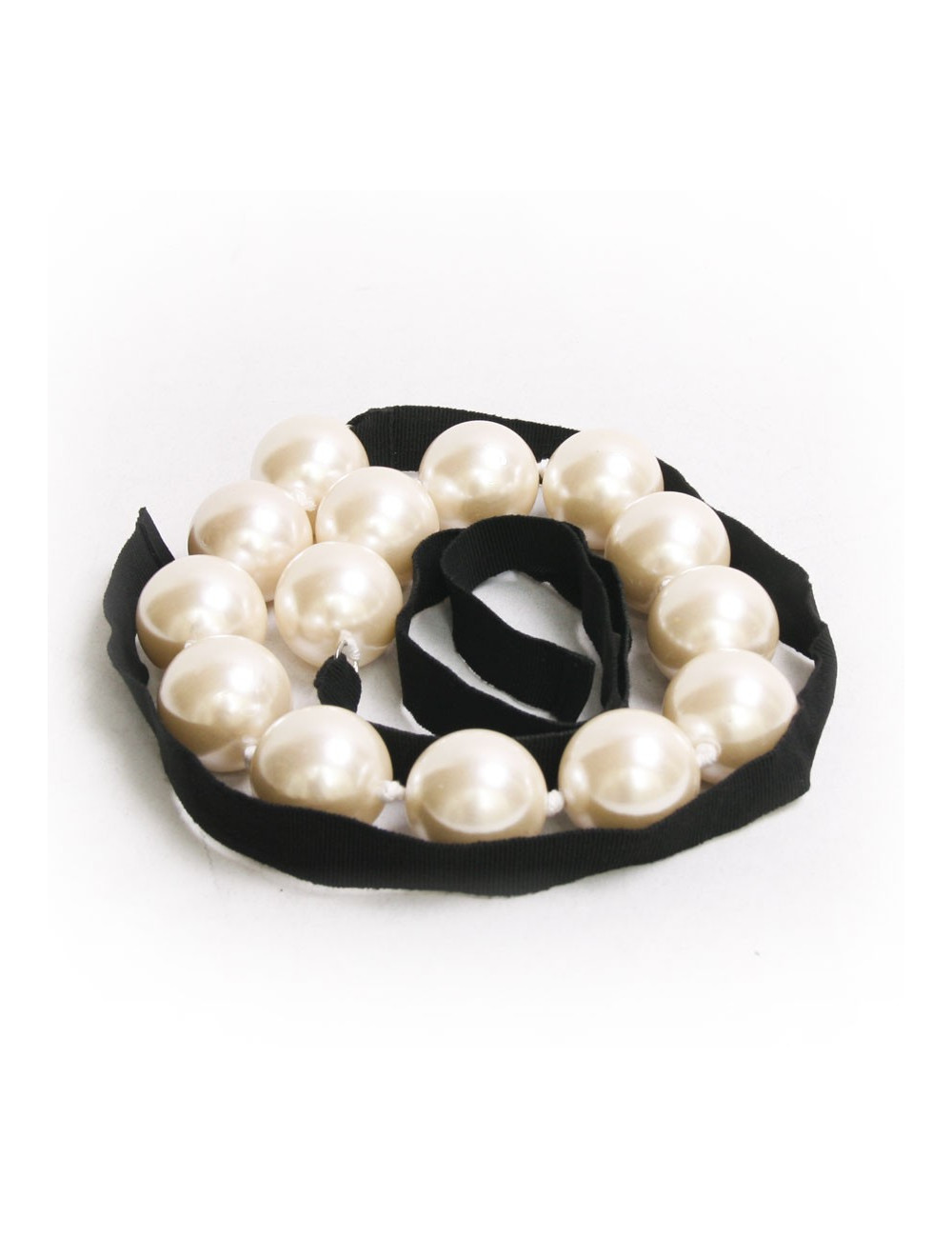 Sautoir grosses perles nacrées autres marques