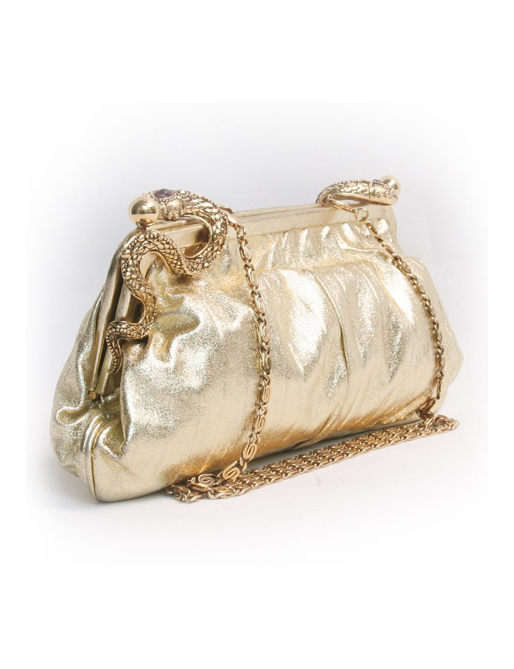 Pochette VALENTINO en cuir doré