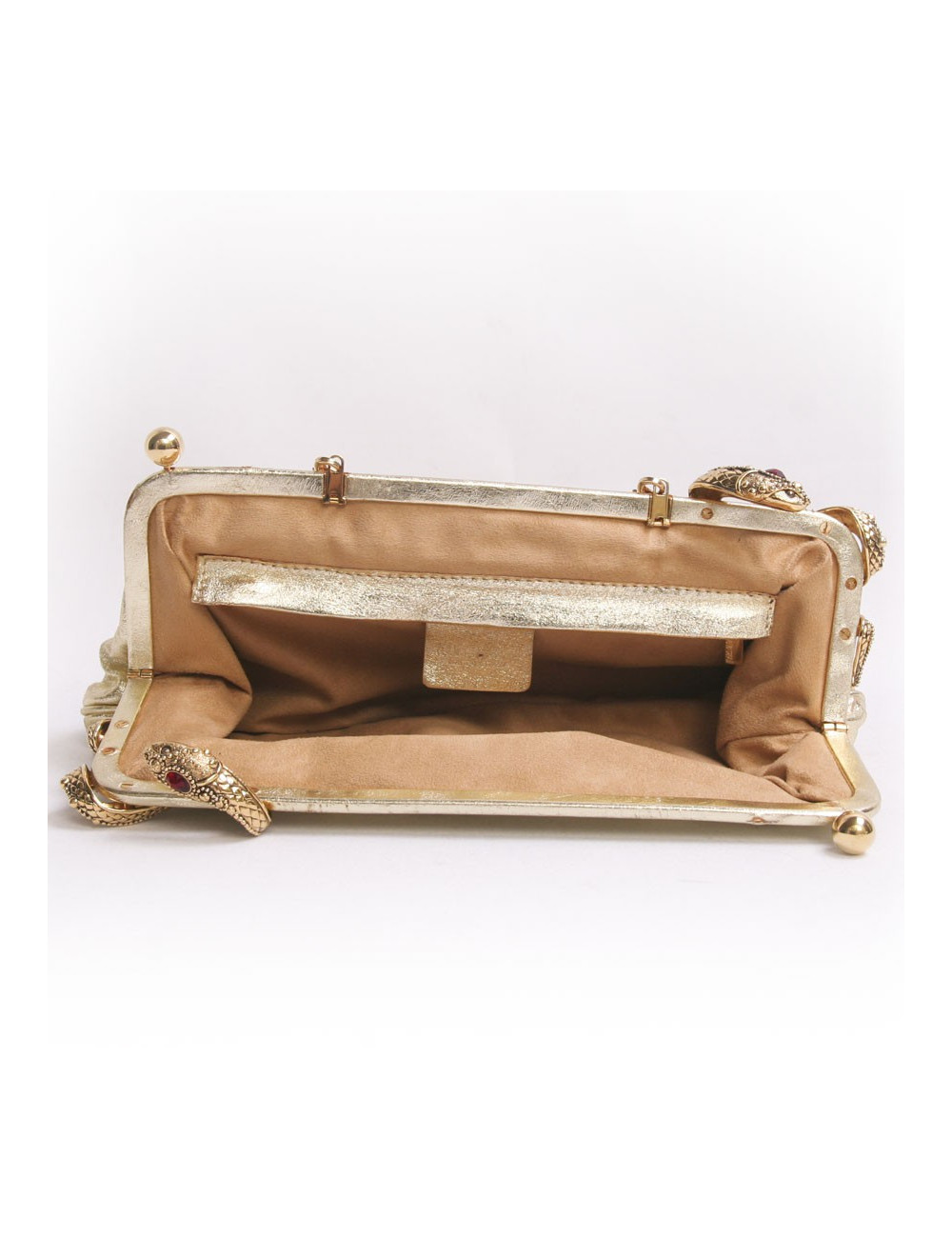 Pochette VALENTINO en cuir doré