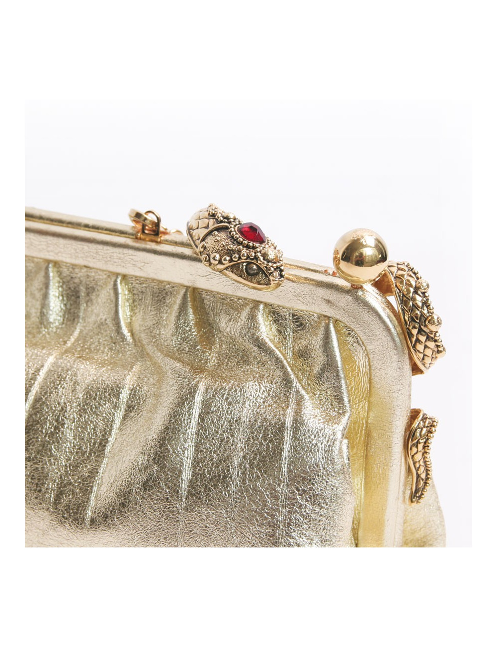 Pochette VALENTINO en cuir doré