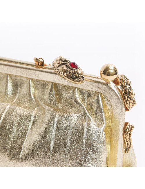 Pochette VALENTINO en cuir doré