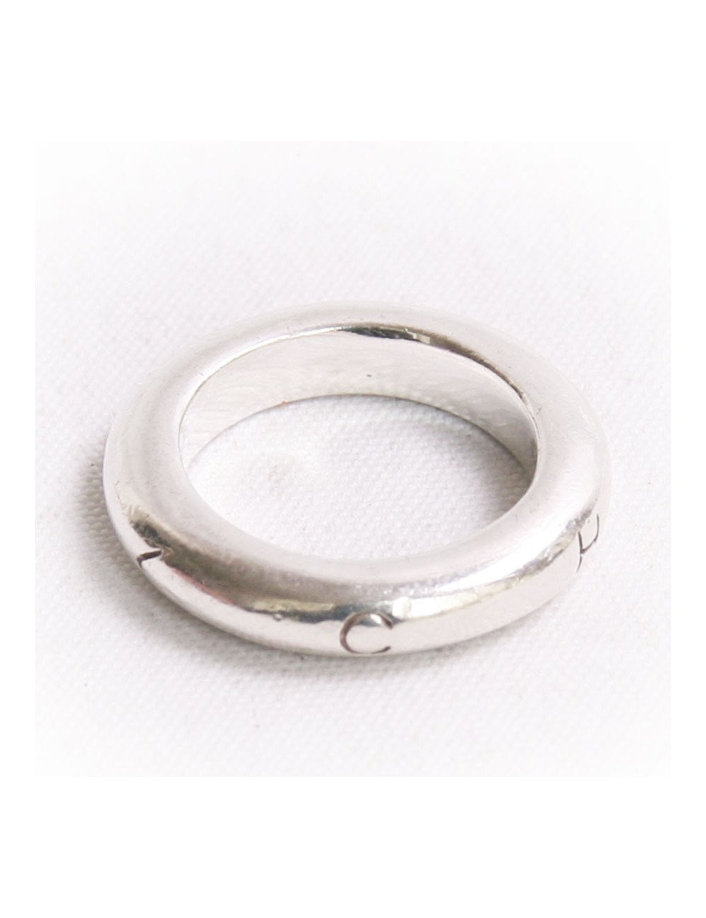  Bague 3  joncs CHANEL argent 925/1000