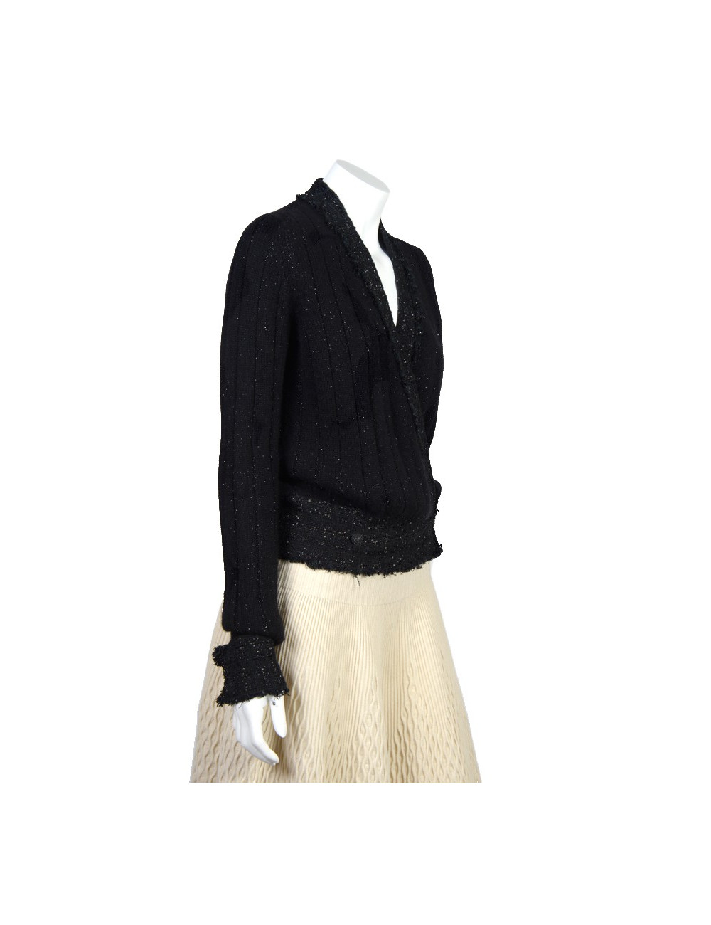 Blouson tricoté  CHANEL t 36 