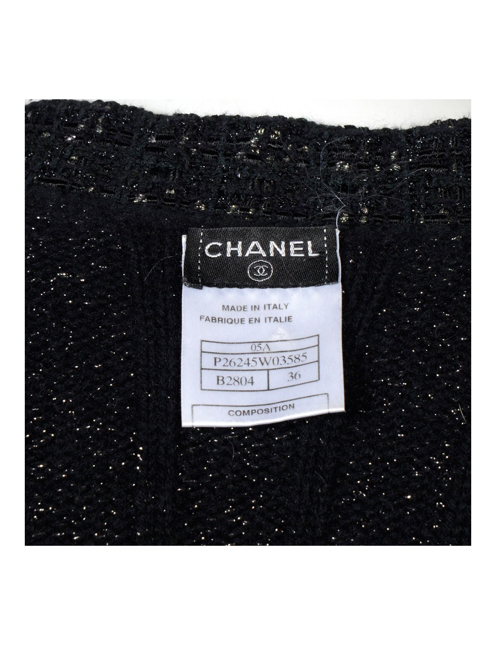 Blouson tricoté  CHANEL t 36 