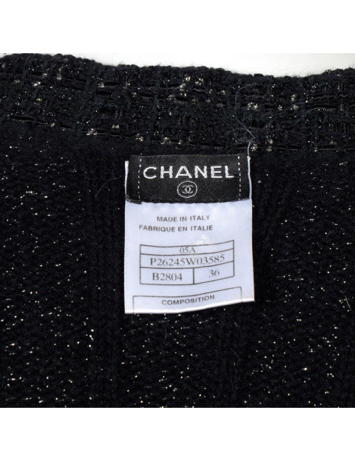 Blouson tricoté  CHANEL t 36 