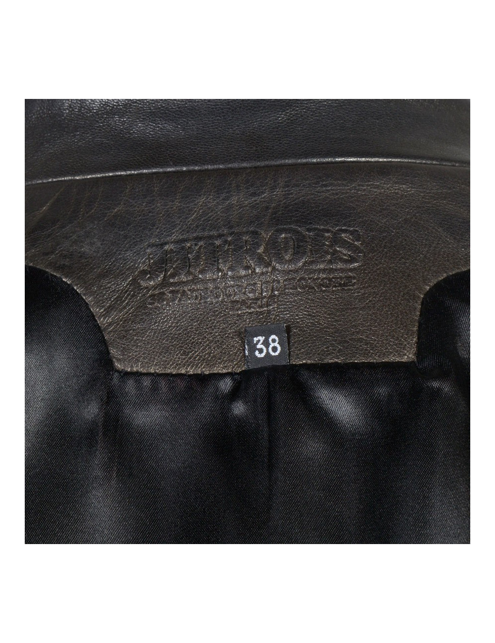 Blouson JITROIS t 38 cuir lisse noir 