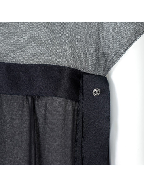 Robe longue du soir CHANEL  soie noire t38