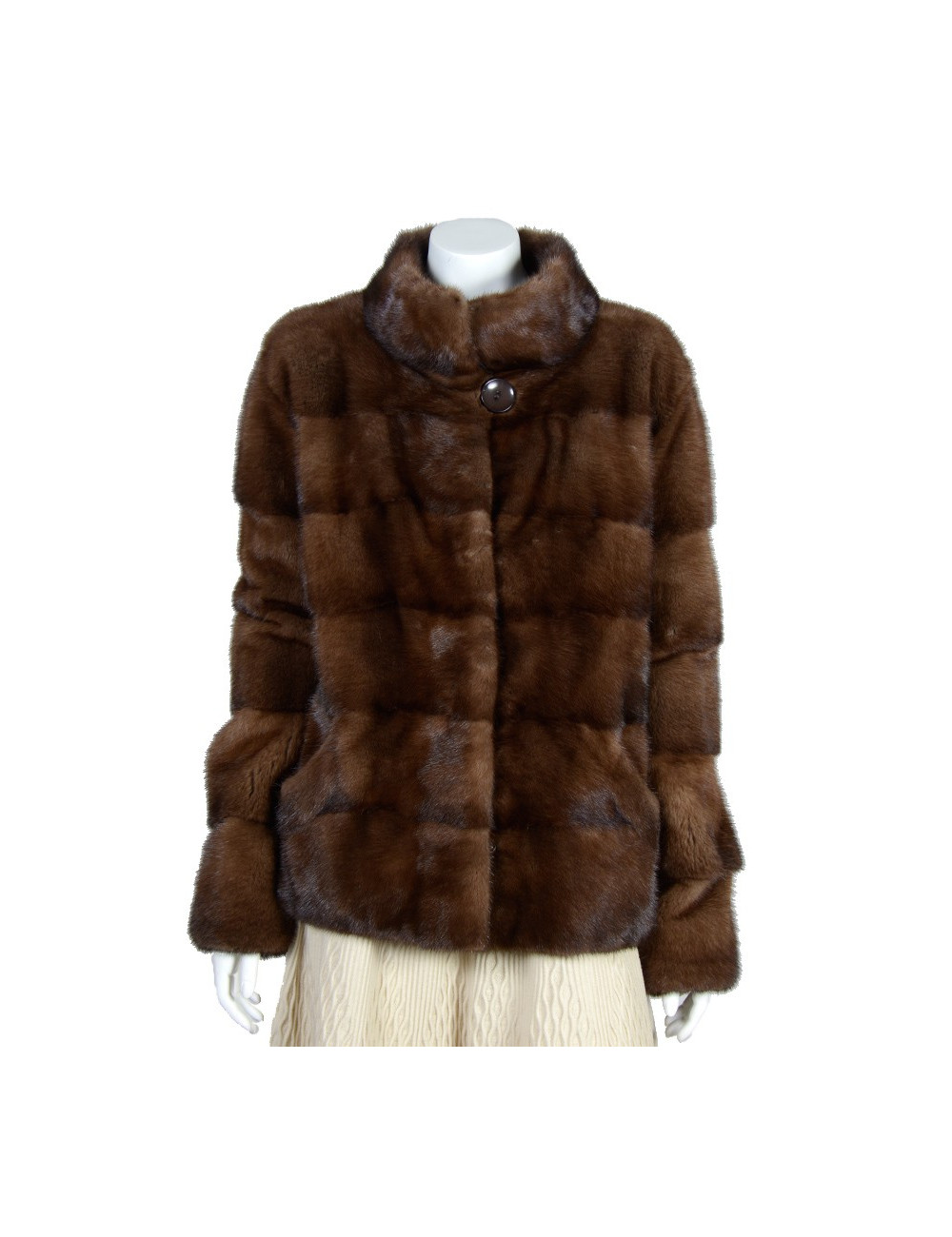 veste courte vison sans marque