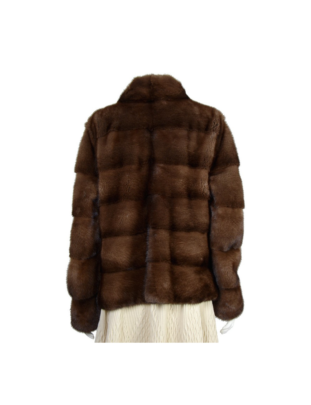 veste courte vison sans marque