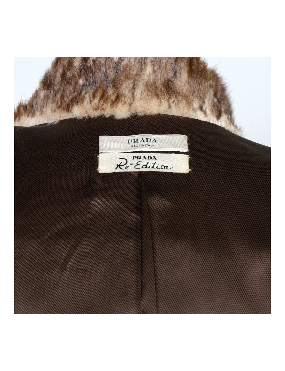 Manteau PRADA ré-édition  t40 vison