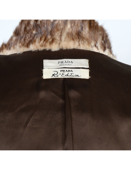 Manteau PRADA ré-édition  t40 vison