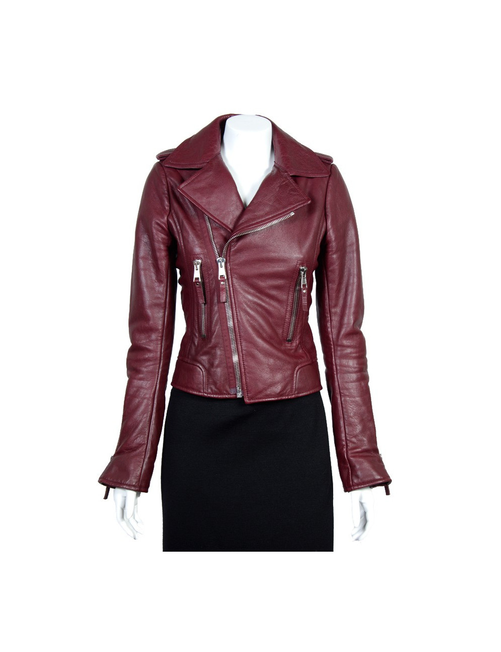 Veste cuir Balenciaga 