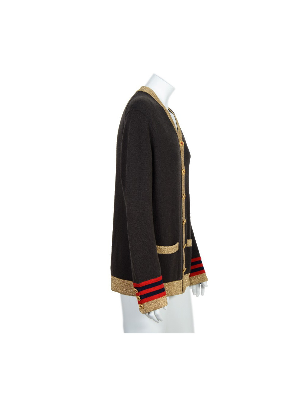 Long gilet CHANEL vintage t 40 cachemire