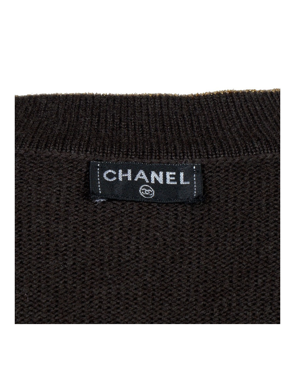 Long gilet CHANEL vintage t 40 cachemire