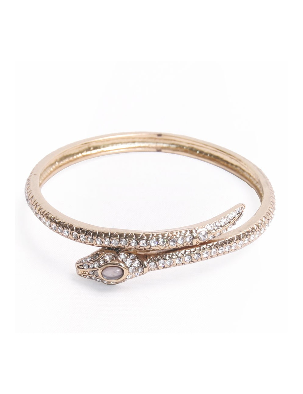 Bracelet serpent avec brillants sans marque