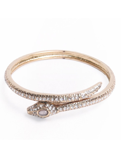 Bracelet serpent avec brillants sans marque