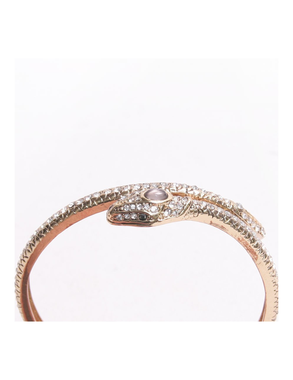 Bracelet serpent avec brillants sans marque