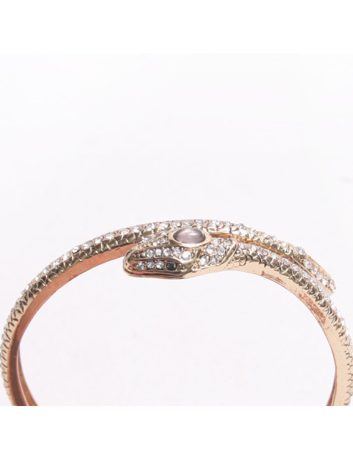 Bracelet serpent avec brillants sans marque