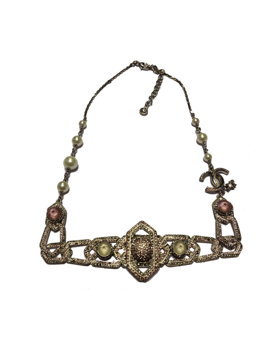 Collier CHANEL esprit "Art Déco"