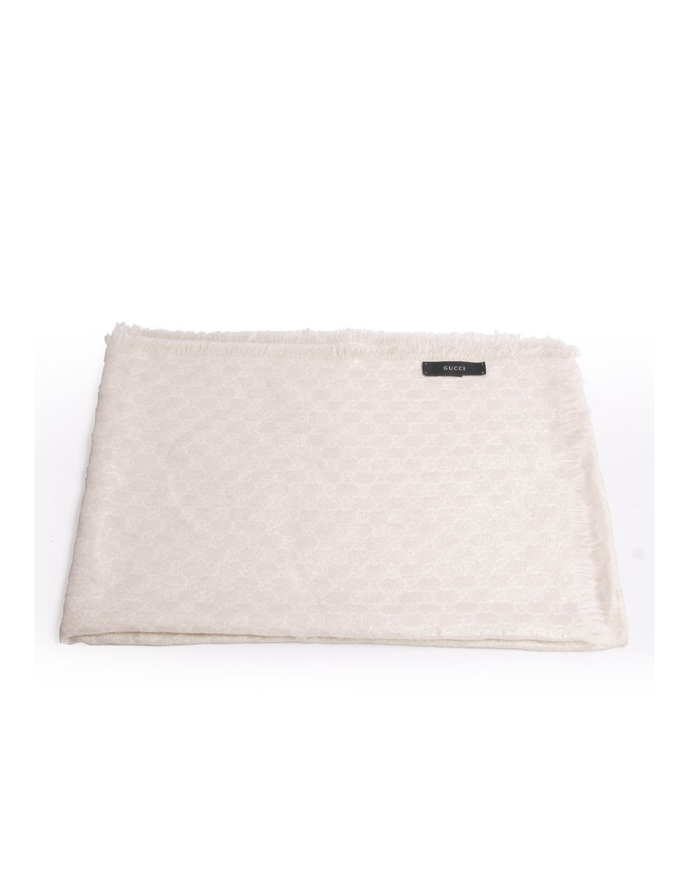 Châle  GUCCI beige et fils d'or 