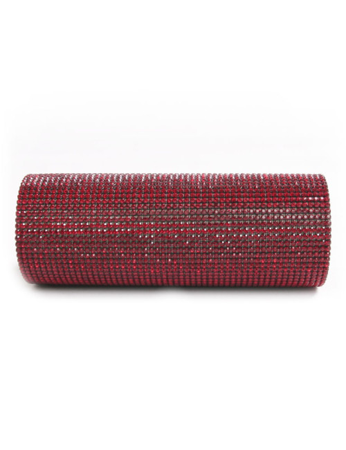 Minaudière en cristal mesh rubis SWAROVSKI