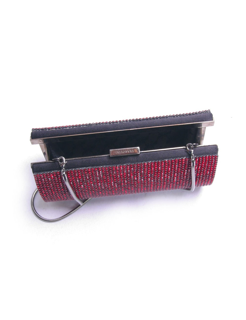 Minaudière en cristal mesh rubis SWAROVSKI