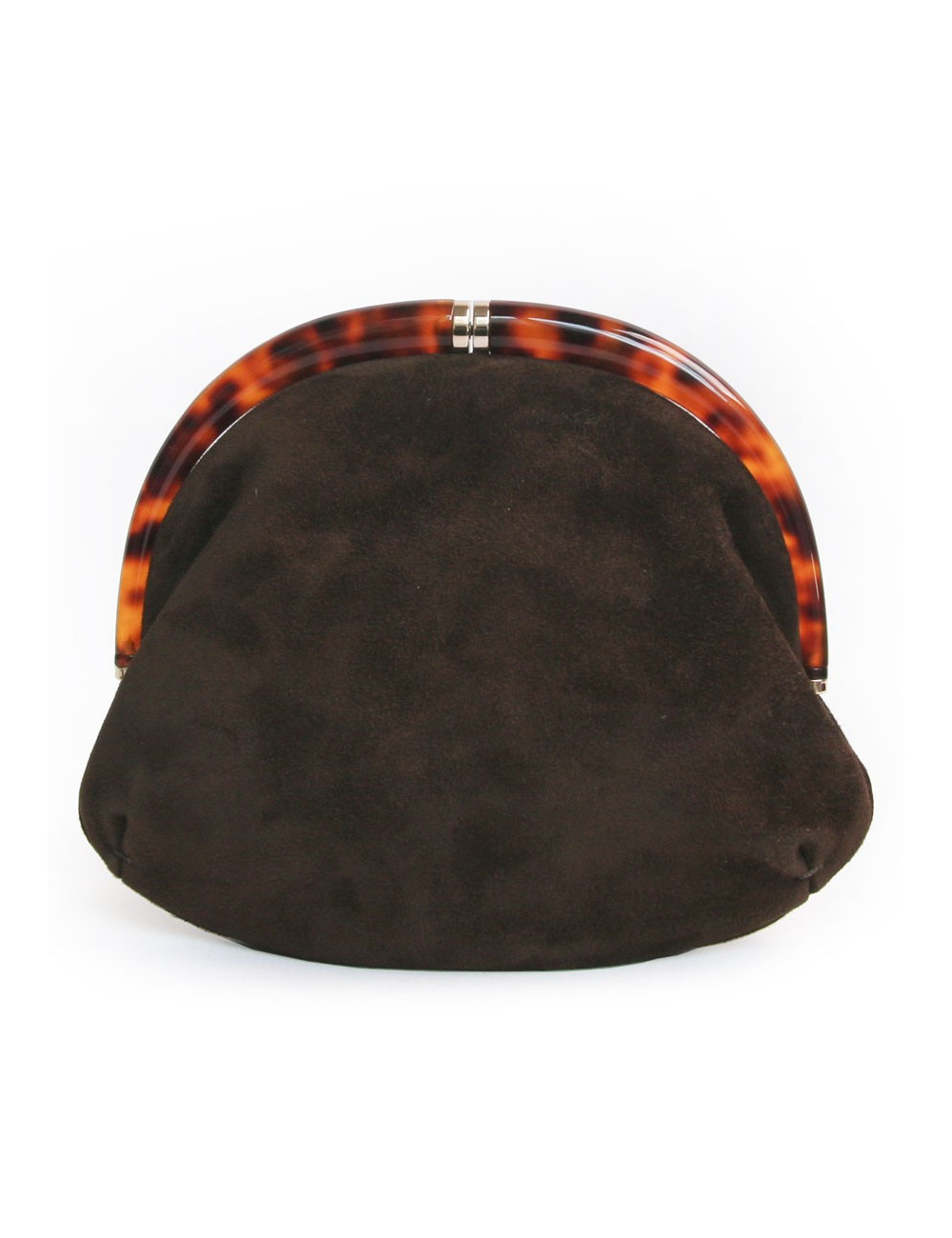 Pochette du soir TOM FORD en suède marron 