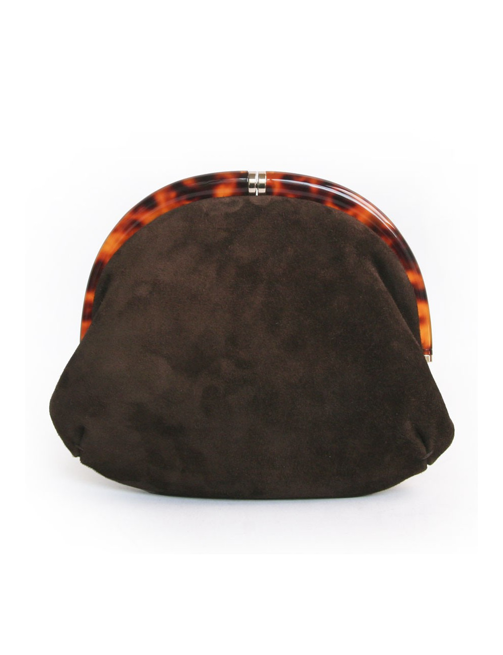 Pochette du soir TOM FORD en suède marron 