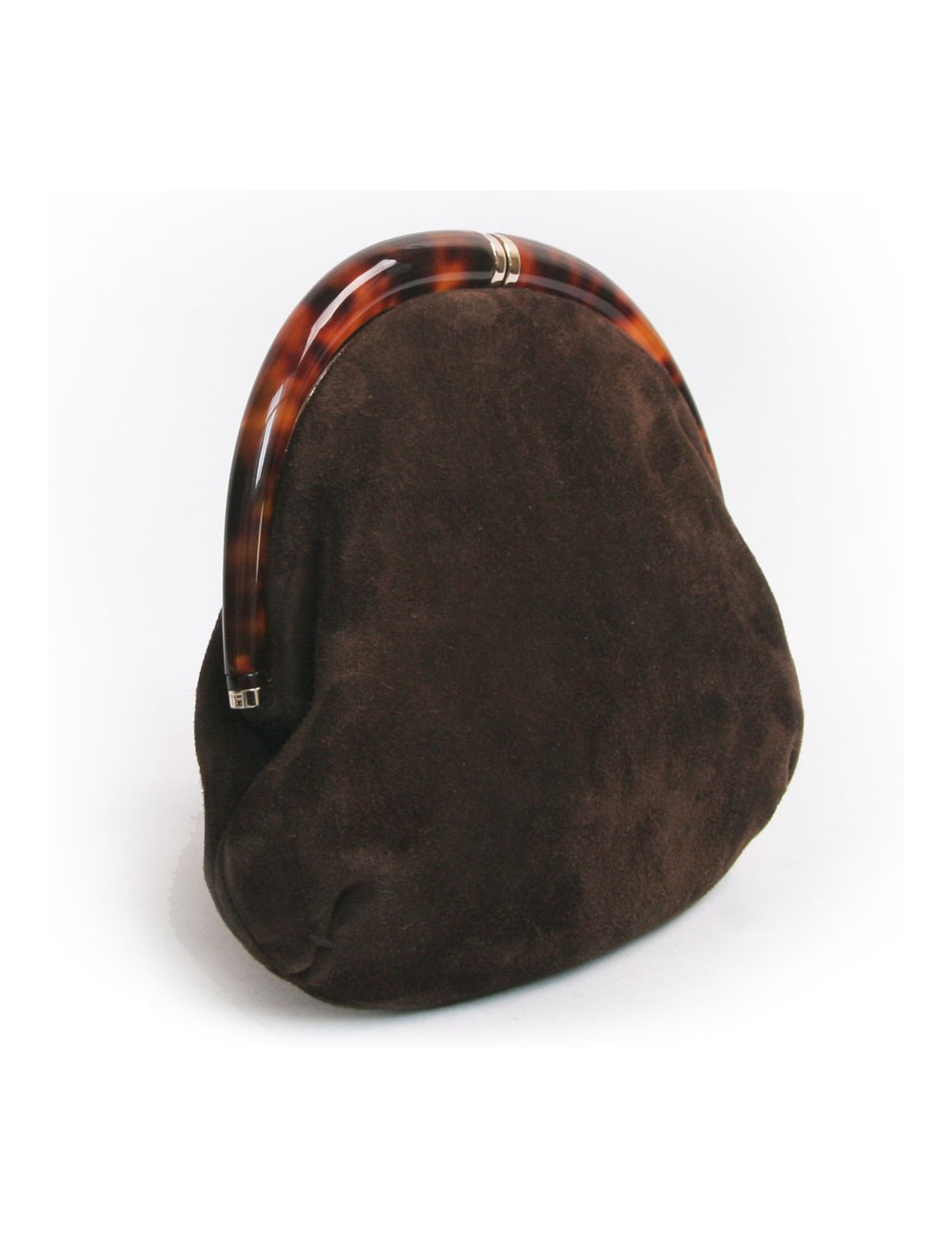 Pochette du soir TOM FORD en suède marron 