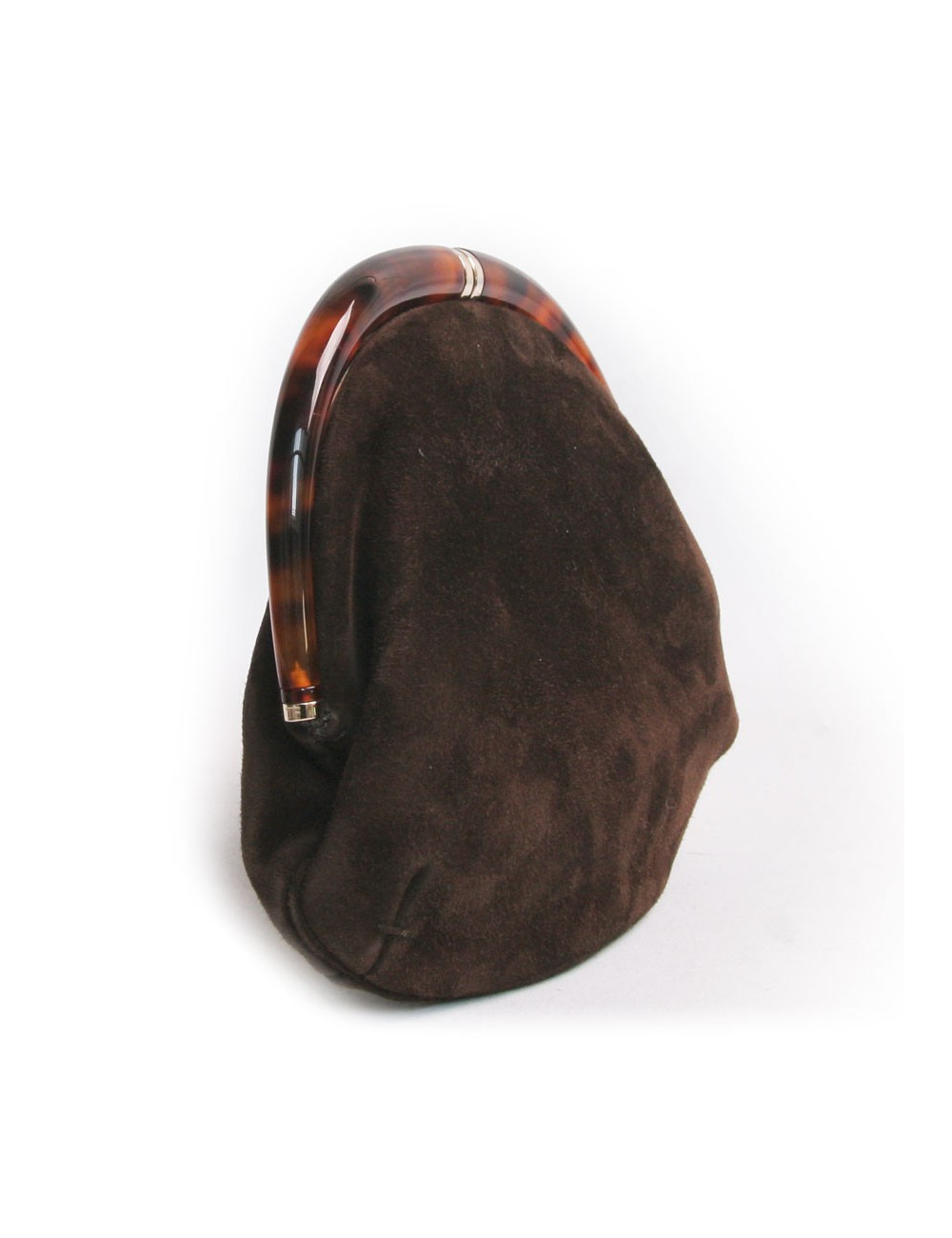 Pochette du soir TOM FORD en suède marron 