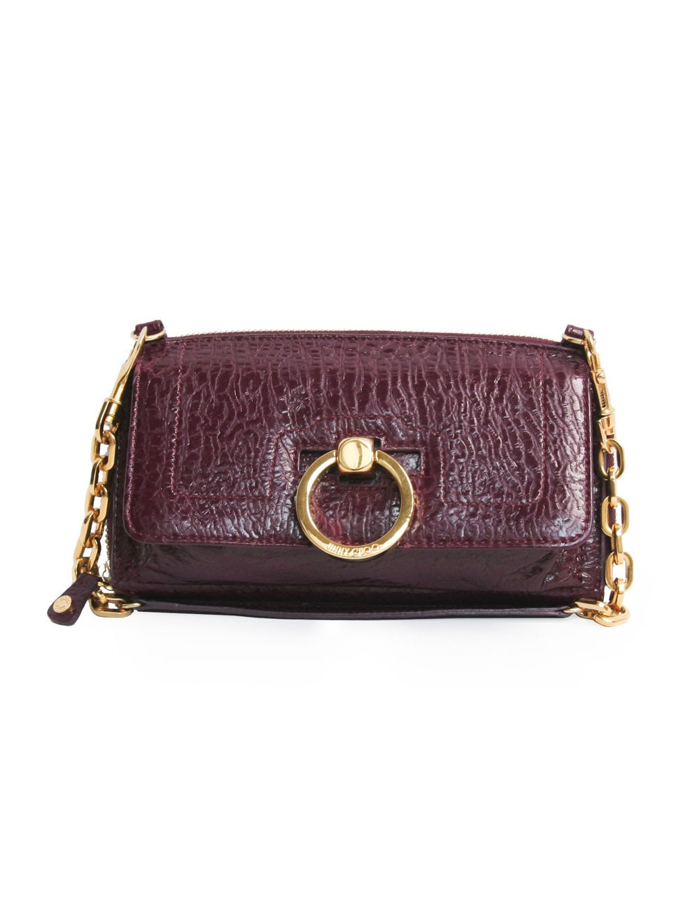 Sac pochette JIMMY CHOO lie de vin