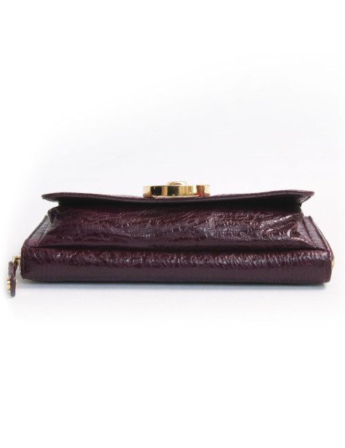 Sac pochette JIMMY CHOO lie de vin