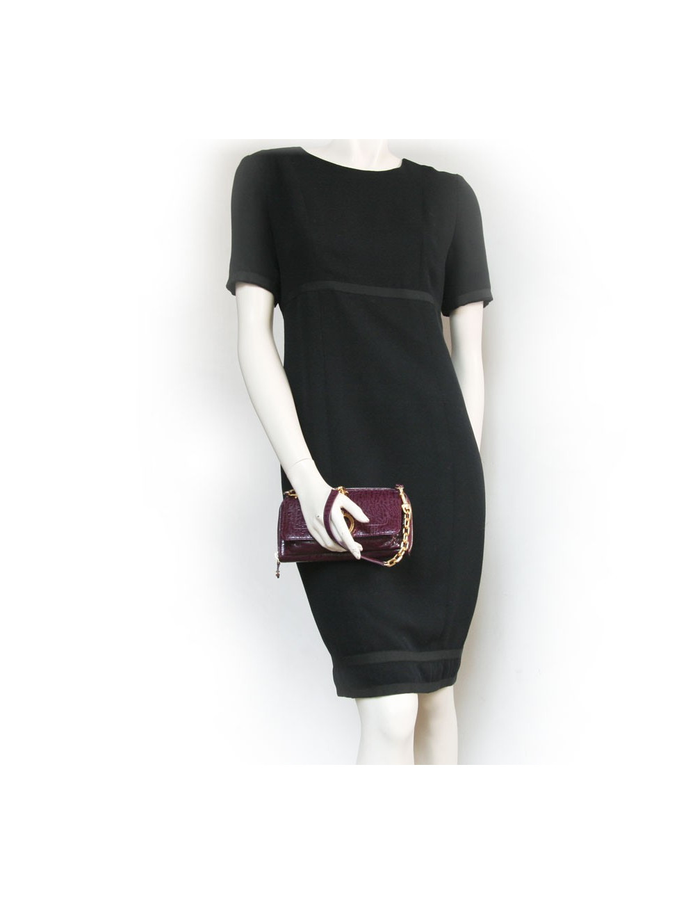 Sac pochette JIMMY CHOO lie de vin