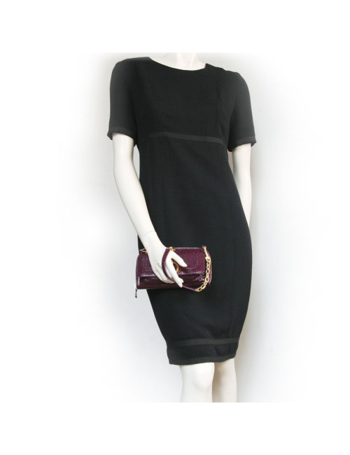 Sac pochette JIMMY CHOO lie de vin