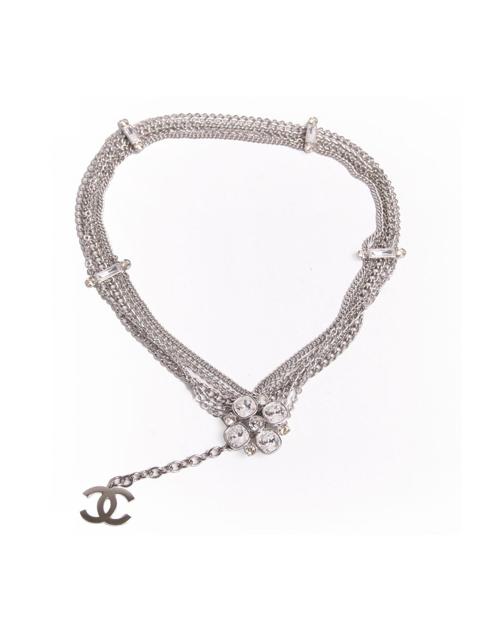 Ceinture  sautoir CHANEL chaines et brillants et 