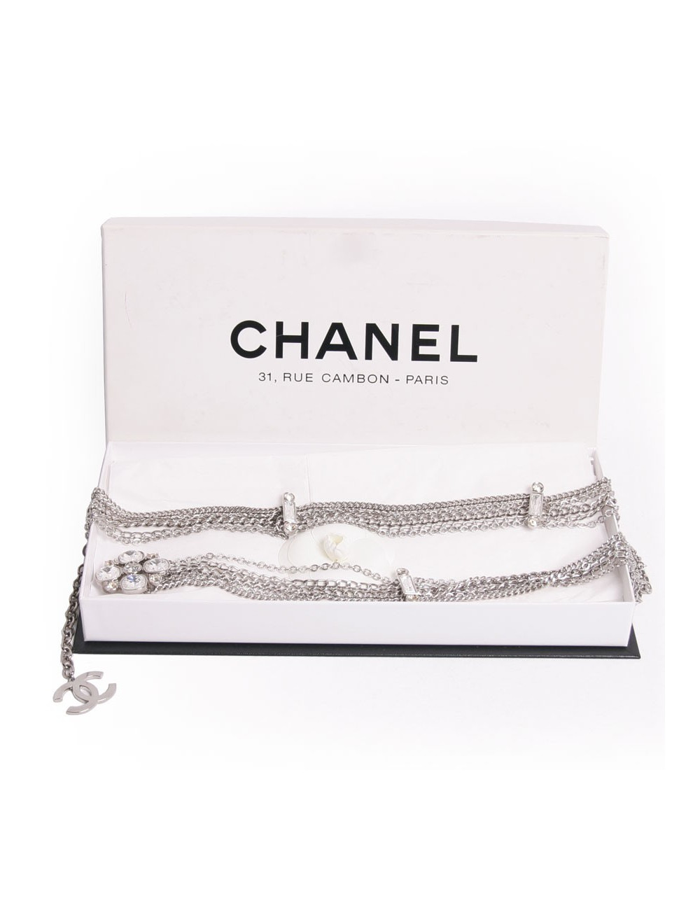 Ceinture  sautoir CHANEL chaines et brillants 