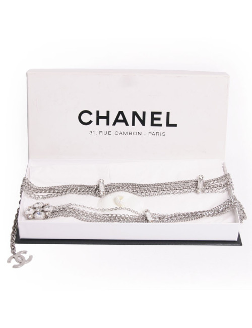 Ceinture  sautoir CHANEL chaines et brillants 