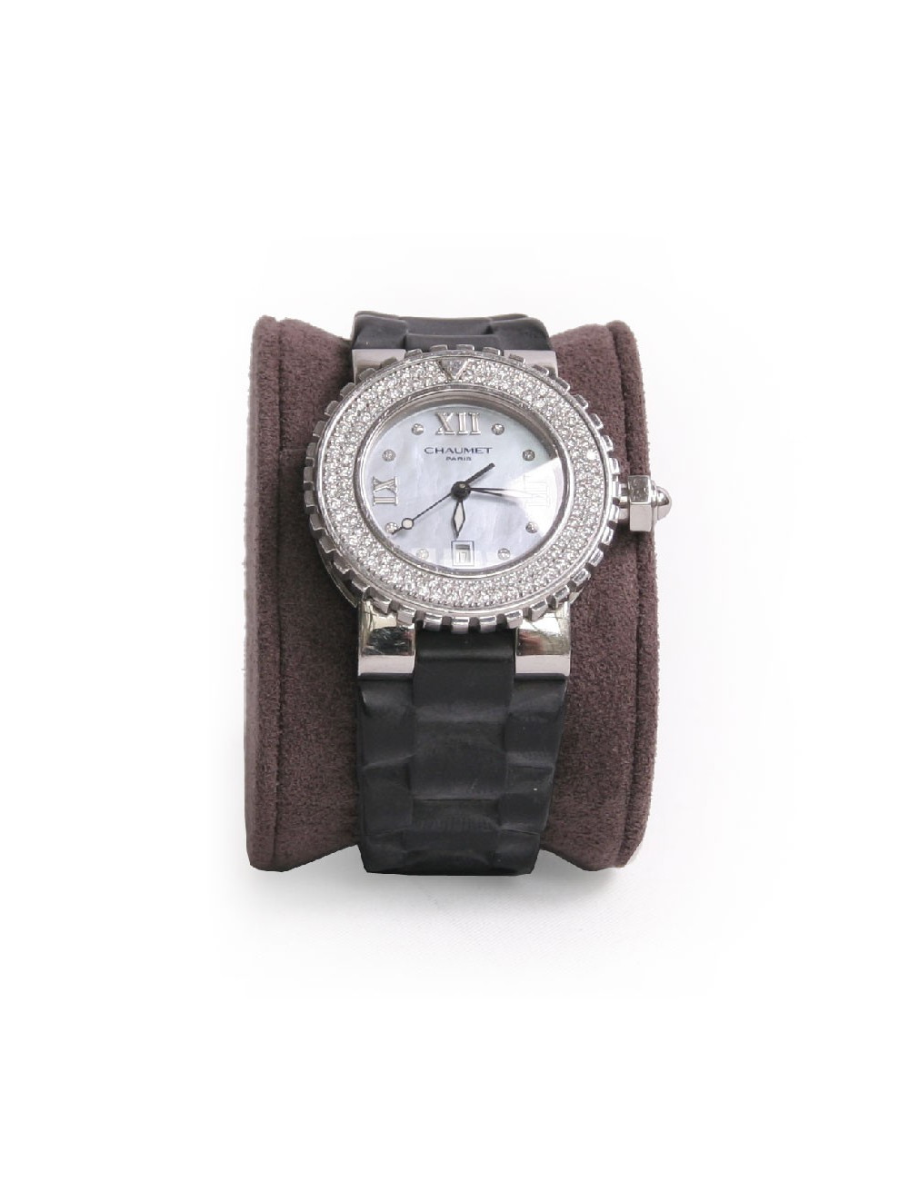 Montre CHAUMET "Class One" sertie de diamants