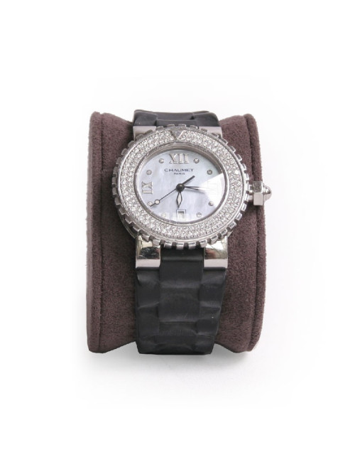 Montre CHAUMET "Class One" sertie de diamants