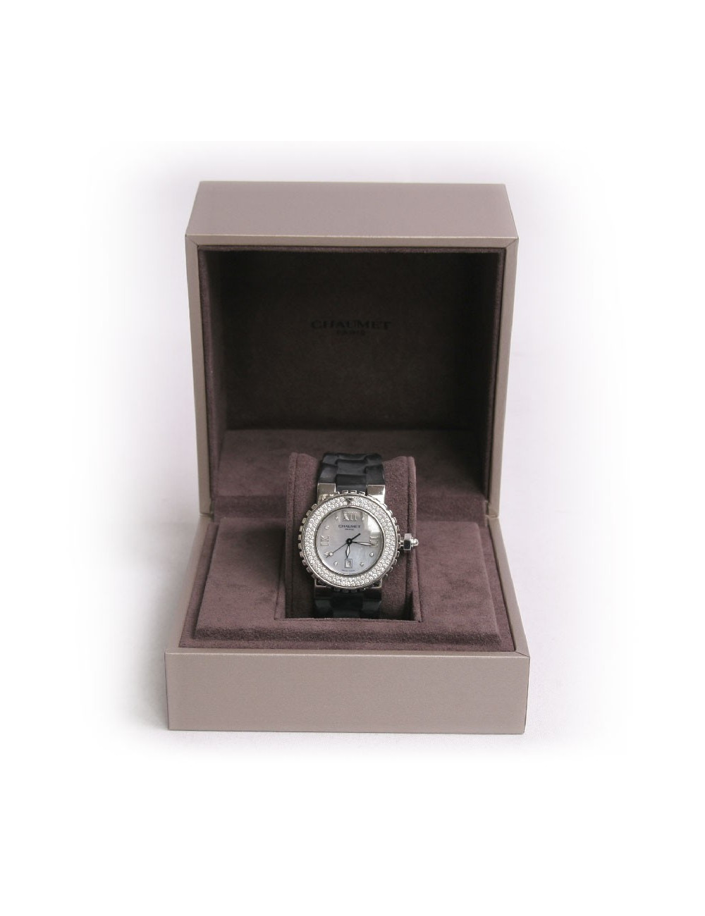 Montre CHAUMET "Class One" sertie de diamants