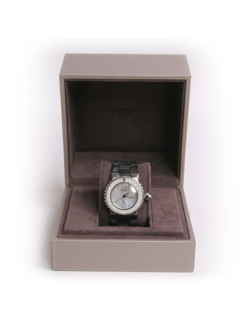 Montre CHAUMET "Class One" sertie de diamants