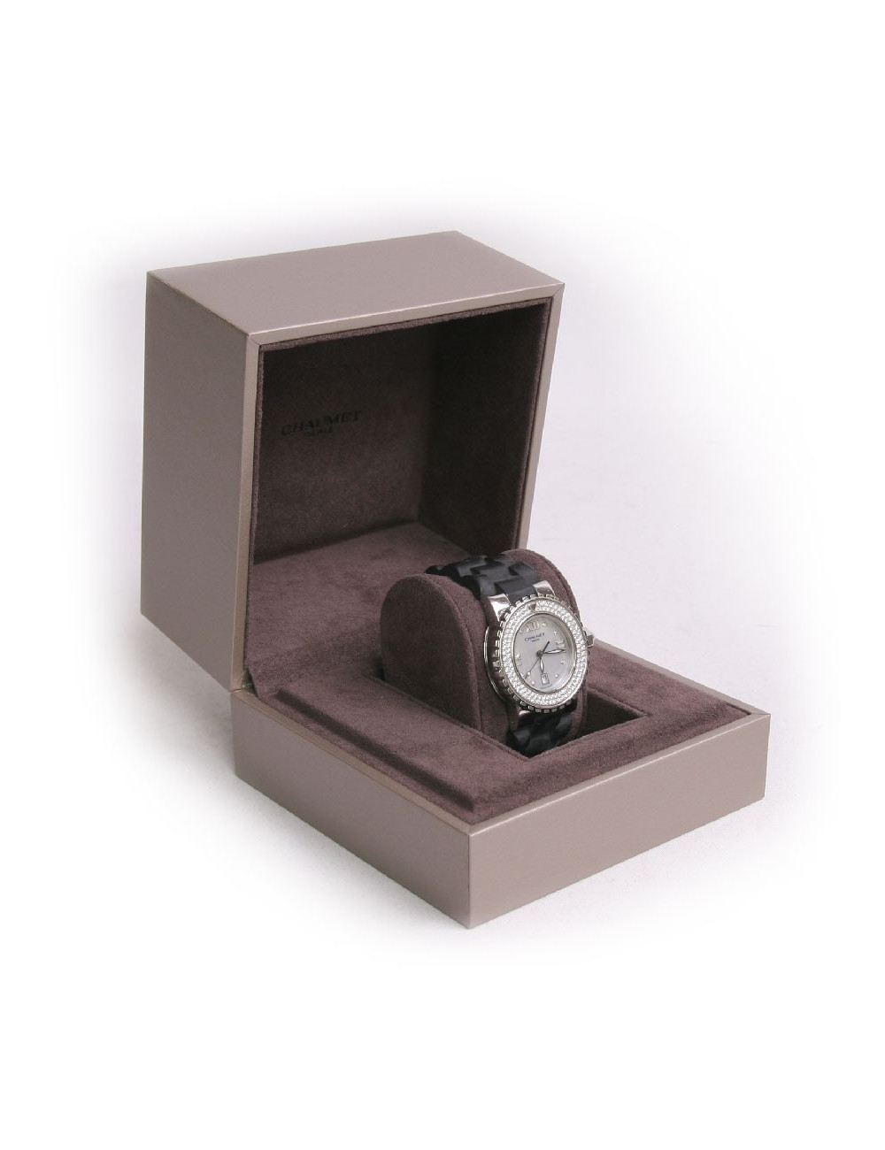 Montre CHAUMET "Class One" sertie de diamants