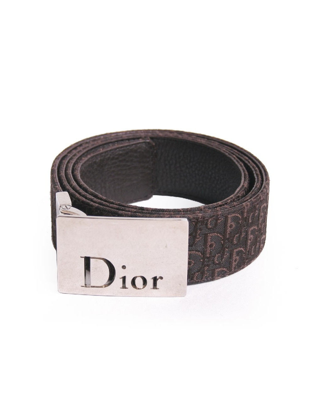 Ceinture DIOR t 95 toile monogram marron 