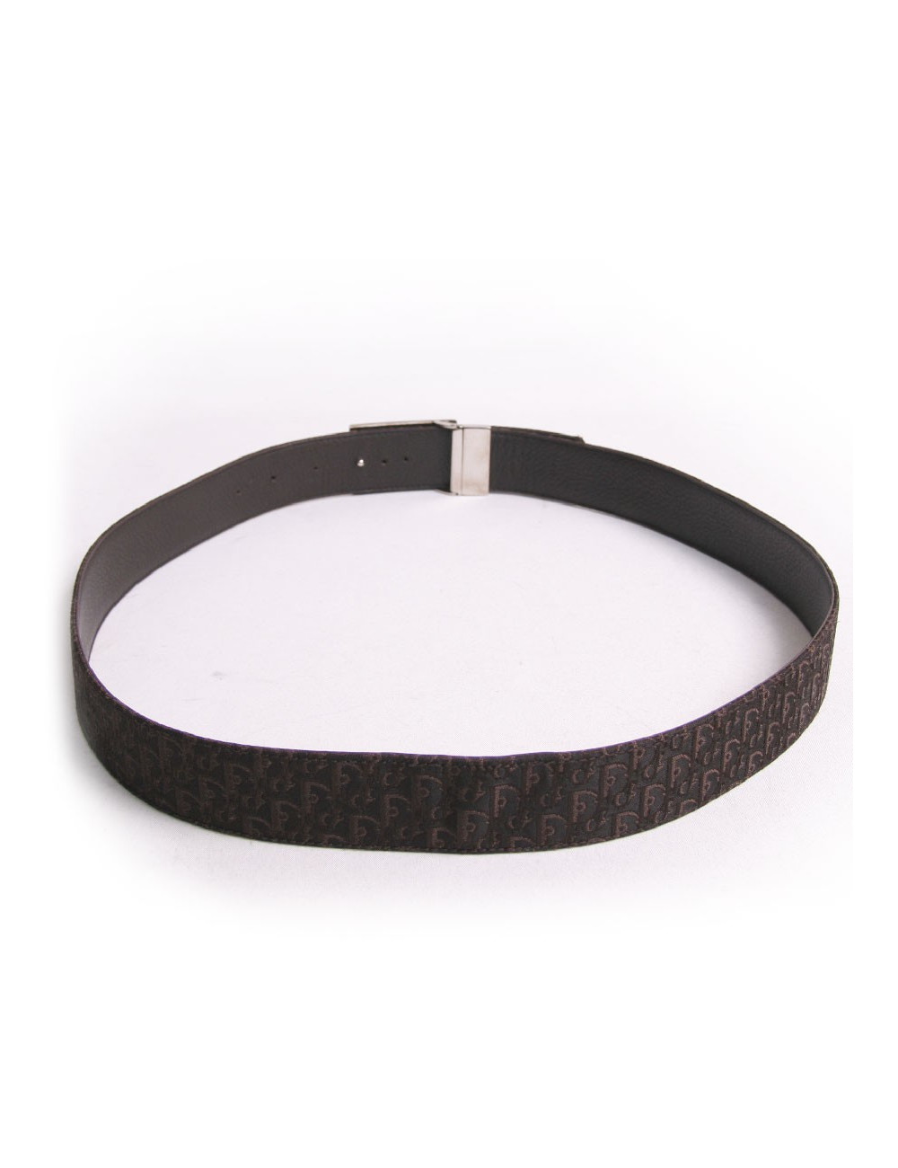 Ceinture DIOR t 95 toile monogram marron 