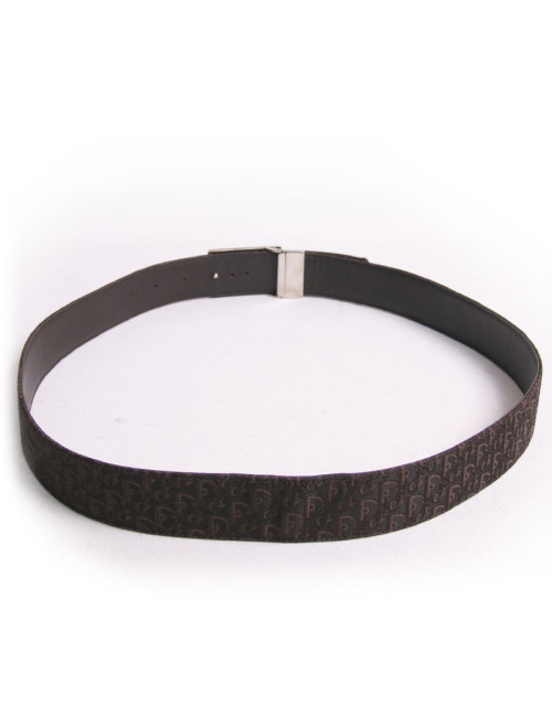 Ceinture DIOR t 95 toile monogram marron 
