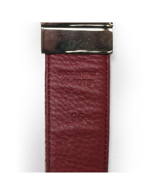 Ceinture DIOR t95  toile monogram beige et marron