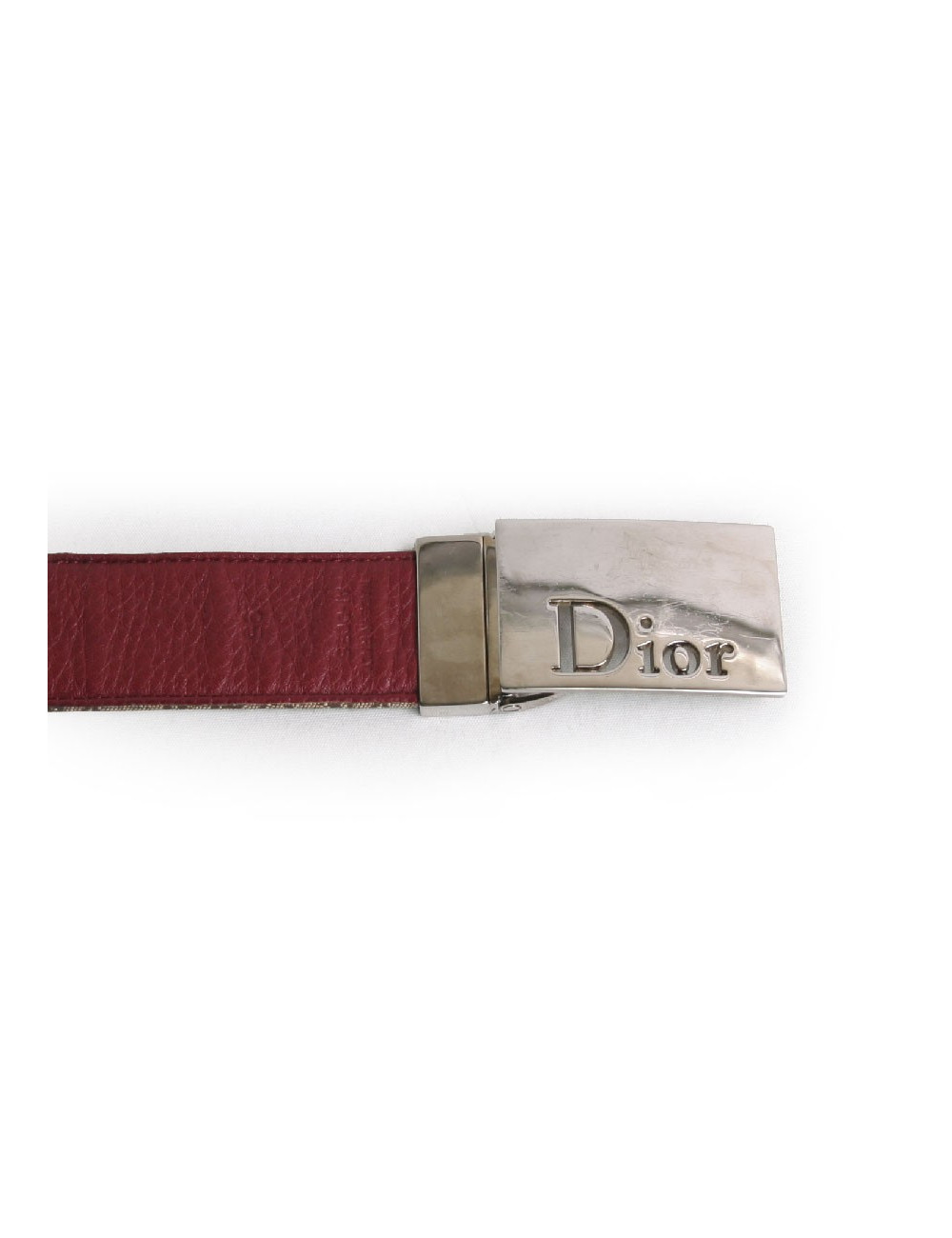 Ceinture DIOR monogram beige et marron